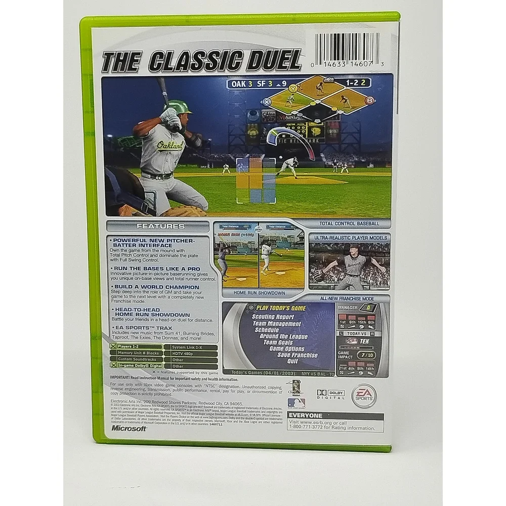 EA Sports MVP Baseball 2003 (Xbox) Original Video Game Complete In Box